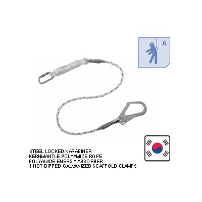 Worksafe WSF210K ENERGY ABSORBER Single Rope Safety Lanyard