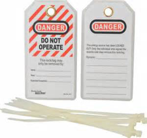 Safety Tag 'DANGER - DO NOT OPERATE'