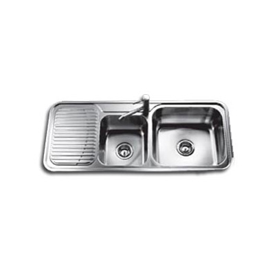 Rubine Stainless Steel Kitchen Sink 1-3/4 Bowl 1 Drainer