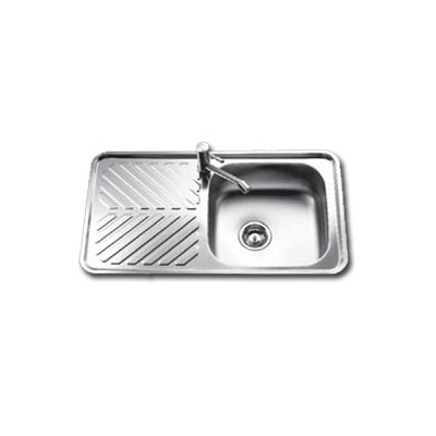 Rubine ELX 611-S Stainless Steel Kitchen Sink 1 Bowl 1 Drainer Korea
