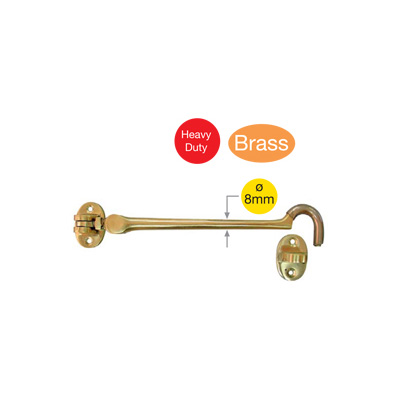 Brass Silent Entrance Hook w/ 5/8in Screws