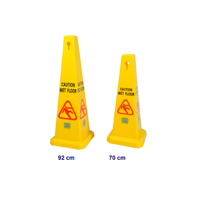Supersteam Square Caution Cone Tall Standing