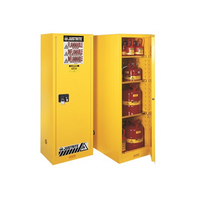 Justrite 892200, Sure-Grip, Flammable Safety Cabinet, 22 GAL, 3 Shelves, 1 Door