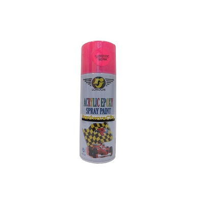 RJ London Acrylic Epoxy Spray Paint Fluorescent - Pink