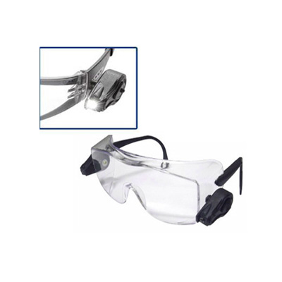 3M 11489-00000-10 LIGHT VISION Over Glasses Safety Eye Wear Anti-Fog Lens W/ LED Work Lights