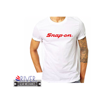 SnapOn White T-Shirt