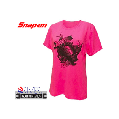 SnapOn Neon Pink Ladies Perfectly Tuned T-Shirt