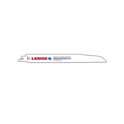 Lenox 156R, 12"/300MM X 6 TPI, Fast & Rough Cutting Reciprocating Saw Blade, 5PC/Pack