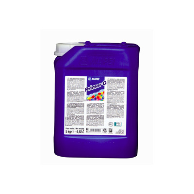 MAPEI Synthetic-Resin-Based Water-Dispersion Primer With Very Low Volatile Organic Compound (VOC) PRIMER G 5 Litres