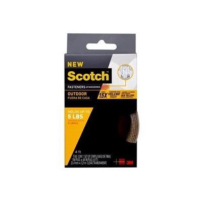 3M Scotch 5740 1" x 4FT Clear Outdoor Fasteners