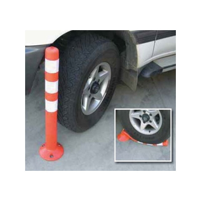 High Visibility Flexible Bollard, 30"/750MM Height, With 3 Reflective Strips