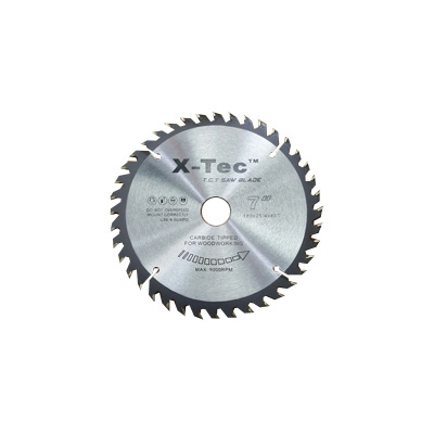 X-TEC 7"/180MM Circular Saw Blade For Wood Cutting 40T Carbide Tipped For Woodworking