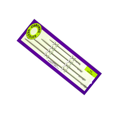 OSBORNE Needles No. K-5 - Straight Round Point Needle Card USA 15018
