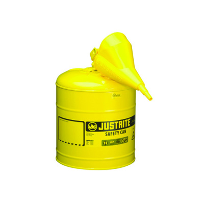 Justrite 7150210, 5 GAL, Type-I Safety Can W/ Funnel (For Storage Diesel Fuel)