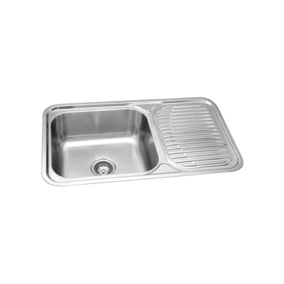 Rubine JUX611 Stainless Steel Kitchen Sink Jumbo 1 Bowl 1 Drainer
