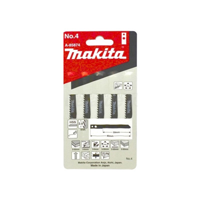 Makita A85874 Jigsaw Blade (M TYPE) No.4, 5PC/Pack