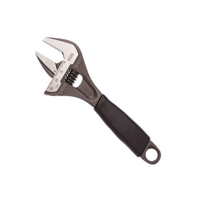 Bahco 9029, Adjustable Wrench, 6"/150MM, Extra Wide Jaw 32MM