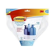 3M Command BATH12-ES Corner Caddy With Water-Resistant Strips