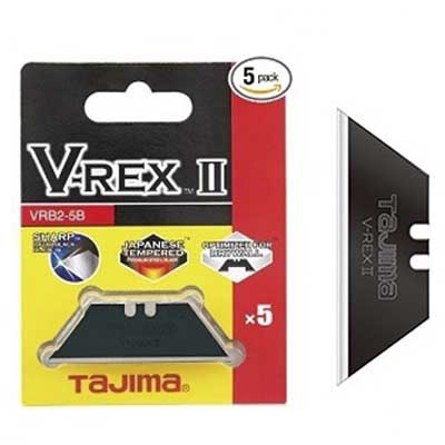Tajima VRB2-5B V-Rex Utility Knife Blade, 5PC/Pack