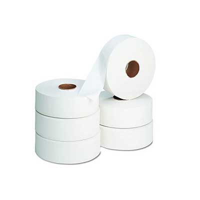 Single Ply, Jumbo Roll, Toilet Paper (Bundle of 12 Rolls)