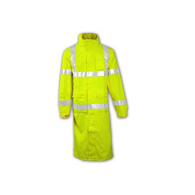 Safety High Visibility (PVC Reflective), Rain Coat 48"/1200MM Length