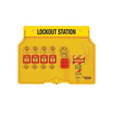 MasterLock 1482BP410, Safety Lockout Covered Padlock Station