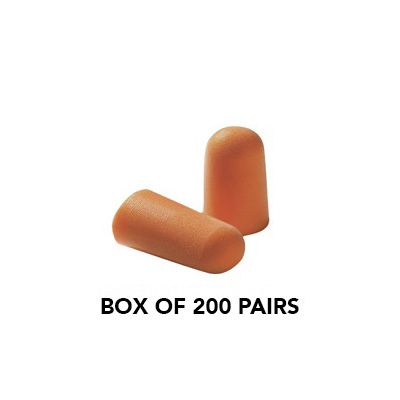 3M 1100 Foam Disposable Earplug Box of 200 Pairs