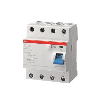 ABB F204 AC-80/0,03, Residual Current Circuit Breaker (RCCB), F200, 4 Pole, 80A, 30mA, AC