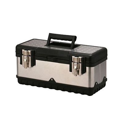 Tempest 15"/380MM, Stainless Steel Tool Box With Removable Tool Tray