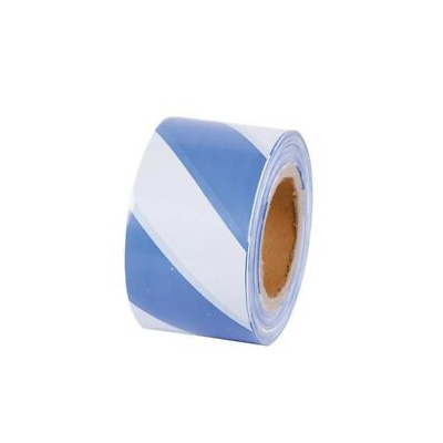 Blue & White Barricade Tape, Non-Adhesive, 48MM X 22 Feet
