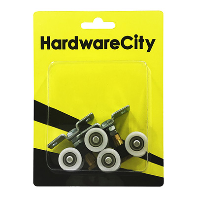 HardwareCity Hanging Rollers For U-Channel Sliding Doors, 2PC/Pack