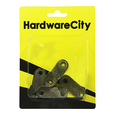 HardwareCity Oval Wardrobe Rod Holder (End To End), 4PC/Pack