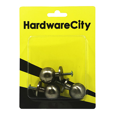 HardwareCity Stainless Steel Round Drawer Handle, 4PC/Pack