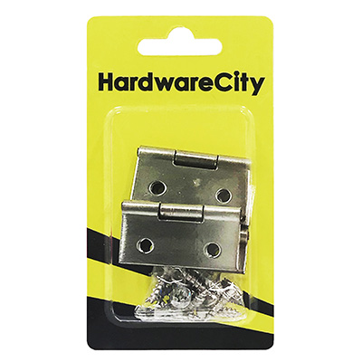 HardwareCity 38MM X 16MM Stainless Steel Hinges, 4PC/Pack
