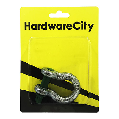 HardwareCity 1 Ton Bow Shackle With Screw-Pin