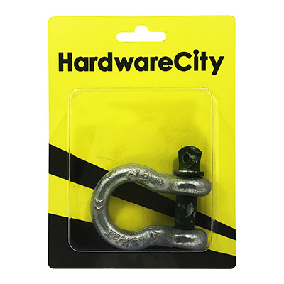 HardwareCity 2 Ton Bow Shackle With Screw-Pin