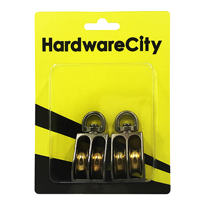 HardwareCity 25MM Stainless Steel Double Pulley, 2PC/Pack