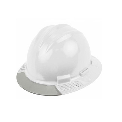 Bullard AVWHBG, Above View Full Brim Safety Helmet With Ratchet Suspension (White, Clear Visor)