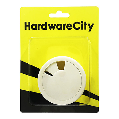 HardwareCity 59MM Plastic Grommet Cover, White