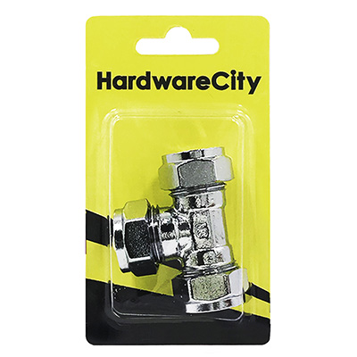 HardwareCity Chrome Tee Fitting 15MM X 15MM X 15MM (C X C X C)