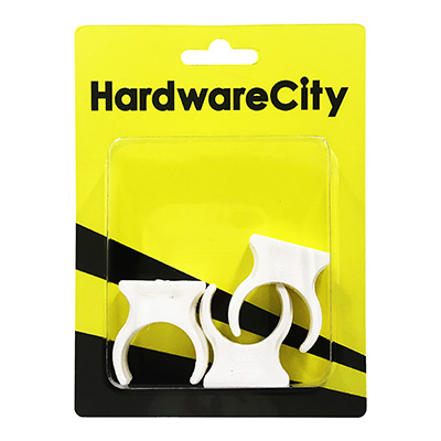 HardwareCity 25MM PVC Clip-On Pipe Holders, 3PC/Pack