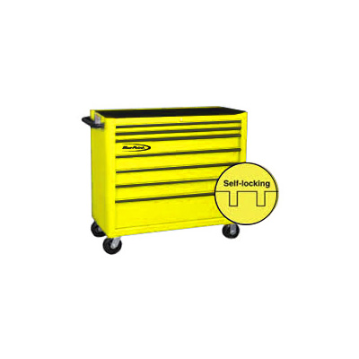 BluePoint KRB4007KPES, 7 Drawers Classic Roll Cabinet, Yellow Gloss