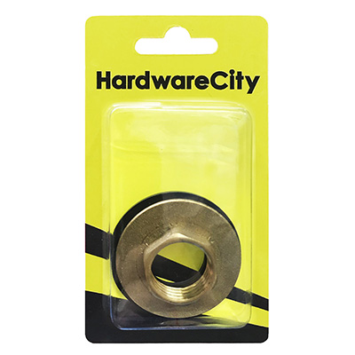HardwareCity Brass Chuck Nut For Tap Base, Comes With 1-1/2 Rubber Washer