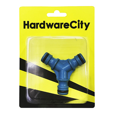 HardwareCity 3 Way Y-Coupler, 13MM For 1/2 Water Hoses