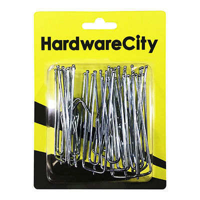 HardwareCity Curtain Steel Long Hooks 10PC/Pack