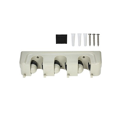 Wall Mounted Tools And Accessory Holder 3 Ball Slots 4 Hooks
