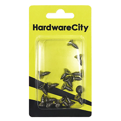 HardwareCity 10 X 1/2 Stainless Steel CSK Self Tapping Screws, 20PC/Pack