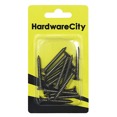 HardwareCity 8 X 38MM (1-1/2) Stainless Steel CSK Self Tapping Screws, 16PC/Pack