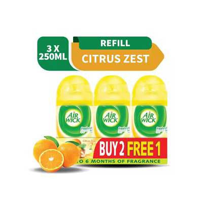 Air Wick Freshmatic Citrus Zest Refill Triple Pack (3 X 250ML)