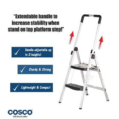 Cosco 2 Steps MAGICFOLD Aluminium Ladder